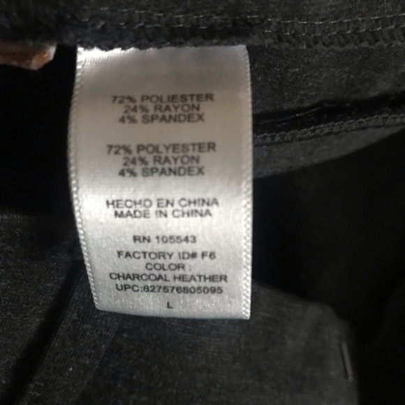 Daisy Fuentes Classic Gray Trousers short Size Large 10 - Picture 4 of 4